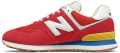 papoytsi new balance 574 v2 kokkino extra photo 3