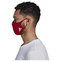 yfasmatines maskes adidas performance face cover 3 pack leyko kokkino mayro m l extra photo 2