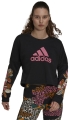 mployza adidas performance adidas x farm rio print loose cropped fleece logo sweatshirt mayri extra photo 2