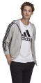 zaketa adidas performance essentials french terry 3 stripes full zip hoodie gkri extra photo 3