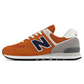 papoytsi new balance classics 574 portokali extra photo 2