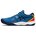 papoytsi asics gel challenger 13 padel mple portokali usa 105 eu 445 extra photo 2