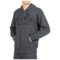 zaketa russell athletic sporting goods zip through hoody anthraki xl extra photo 2