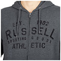 zaketa russell athletic sporting goods zip through hoody anthraki xl extra photo 3