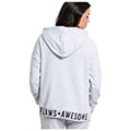 foyter bodytalk flawsome loose hoodie gkri anoikto melanze extra photo 1