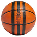 mpala adidas performance 3 stripes rubber mini basketball portokali 3 extra photo 1