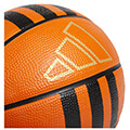 mpala adidas performance 3 stripes rubber mini basketball portokali 3 extra photo 2