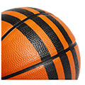 mpala adidas performance 3 stripes rubber mini basketball portokali 3 extra photo 3