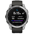 rolo garmin fenix 7 silver with graphite extra photo 3