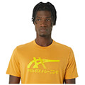 mployza asics tiger ss tee portokali extra photo 3