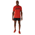 mployza asics big logo tee kokkini extra photo 4