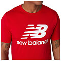 mployza new balance essentials stacked logo tee kokkini extra photo 3