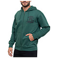 zaketa russell athletic interlink zip through hoody prasini extra photo 2