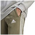 panteloni adidas performance essentials fleece 3 stripes tapered cuff pants ladi extra photo 3