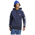 zaketa adidas performance essentials fleece 3 stripes full zip hoodie mple skoyro extra photo 2