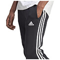 panteloni adidas performance essentials fleece 3 stripes tapered cuff pants mayro extra photo 3