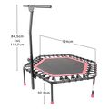 exagono trampolino amila me labi stirixis mayro roz 112 cm extra photo 5