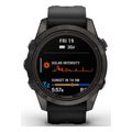 rolo garmin fenix 7s pro sapphire solar titanium carbon gray dlc with black extra photo 1