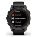 rolo garmin fenix 7 pro sapphire solar titanium carbon gray dlc with black extra photo 2