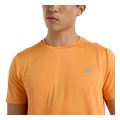 mployza new balance run t shirt portokali s extra photo 3