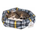 krebati skyloy gatas glee chequered karo gkri kitrino 53x53x18cm extra photo 2