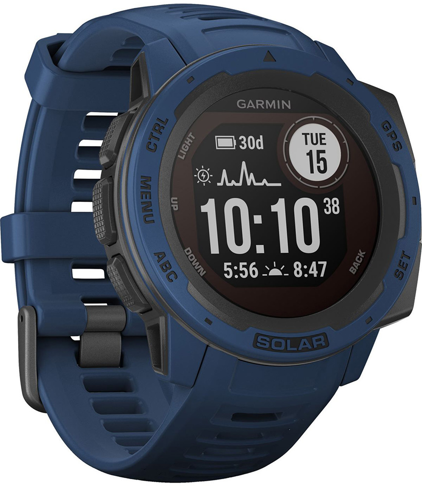 garmin instinct solar tidal blue