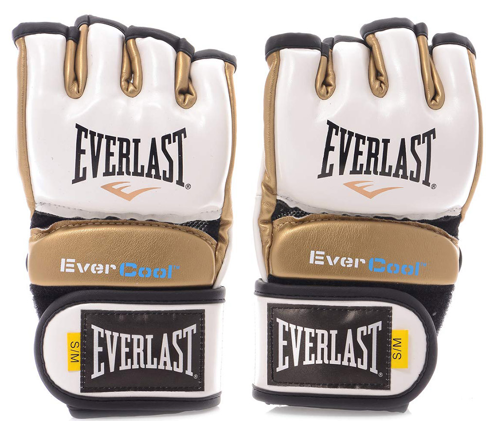 Γαντια Everlast Everstrike Training Gloves Λευκα/χρυσα Πολεμικες