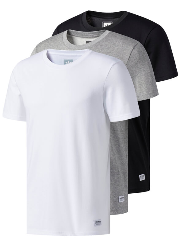 adidas three pack tees