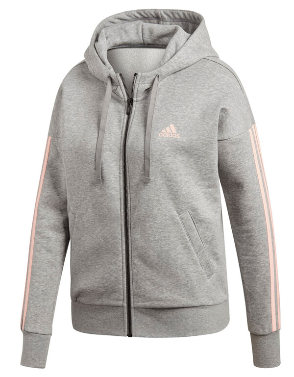 Ζακετα Adidas Performance Essentials 3s Hoodie Γκρι (l) - Training-γυναικα-ενδυση