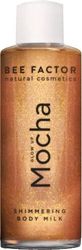 shimmering body milk bee factor glow up mocha 100ml