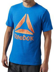 mployza reebok sport shattered stacked logo tee mple portokali s photo