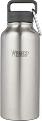 thermos healthy human stein bottle brushed steel 946ml photo