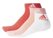 kaltses adidas performance 3 stripes ankle 3p kokkines roz leykes photo