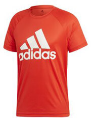 mployza adidas performance d2m logo tee kokkini m photo