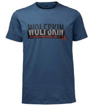 mployza jack wolfskin slogan tee mple photo