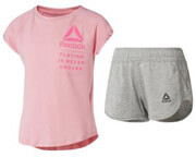 set reebok sport girl s tee and shorts set roz gkri 104 cm photo