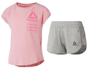 set reebok sport girl s tee and shorts set roz gkri 116 cm photo