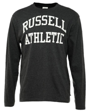 mployza russell athletic ls crewneck logo print gkri s photo