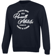 mployza russell athletic crewneck sweatshirt graphic mple skoyro m photo