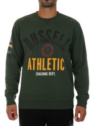 mployza russell athletic badged crewneck sweatshirt prasini photo