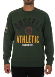 mployza russell athletic badged crewneck sweatshirt prasini m photo