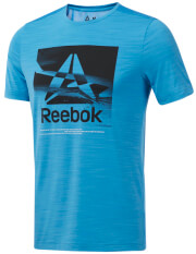 mployza reebok workout ready activchill graphic tee siel photo