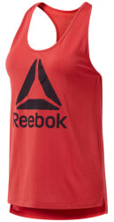 fanelaki reebok sport workout ready supremium logo tank top kokkino photo