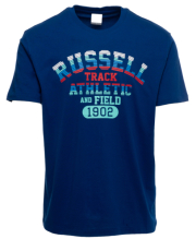 mployza russell athletic track s s crewneck tee mple s photo