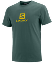 mployza salomon coton logo tee prasini xl photo