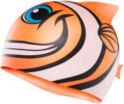 skoyfaki tyr charactyrs happy fish silicone kids swim cap portokali photo
