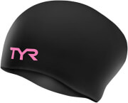 skoyfaki tyr pink long hair wrinkle free silicone adult swim cap mayro roz photo