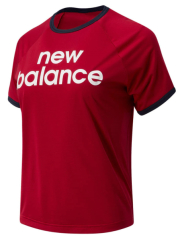 mployza new balance achiever graphic high low tee kokkini photo