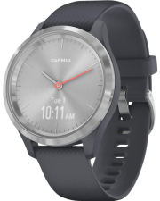 rolo garmin vivomove 3s silver with granite blue silicone photo