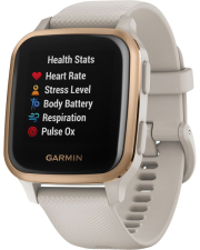 rolo garmin venu sq music rose gold light sand photo